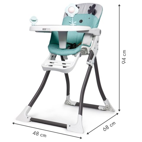 Fotelik Krzesełko Do Karmienia Składane Ecotoys