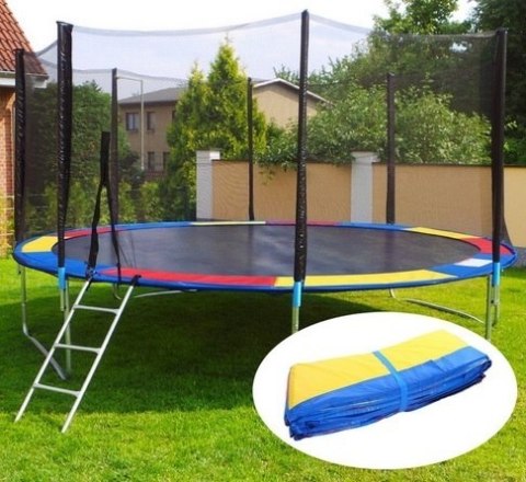 Osłona Sprężyn Do Trampoliny 12 Ft Miękka Mata Ochronna 366-374 Cm Kolorowa
