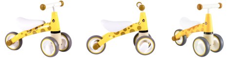 Rowerek Biegowy Dla Dzieci Bezpieczna Konstrukcja Koła Eva "Żyrafa" Ecotoys