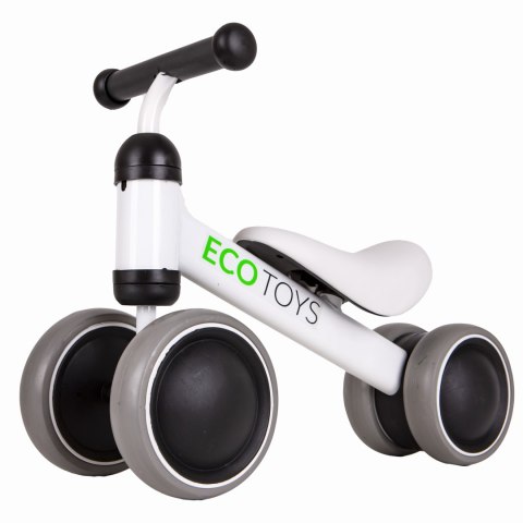 Rowerek Biegowy Treningowy Mini Rower Dla Dzieci Biały Ecotoys