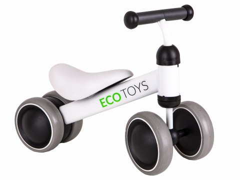 Rowerek Biegowy Treningowy Mini Rower Dla Dzieci Biały Ecotoys