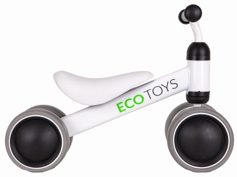 Rowerek Biegowy Treningowy Mini Rower Dla Dzieci Biały Ecotoys