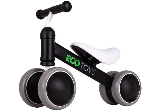 Rowerek Biegowy Treningowy Mini Rower Dla Dzieci Czarny Ecotoys