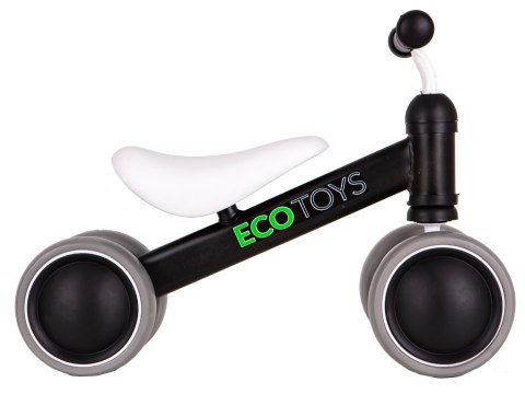 Rowerek Biegowy Treningowy Mini Rower Dla Dzieci Czarny Ecotoys