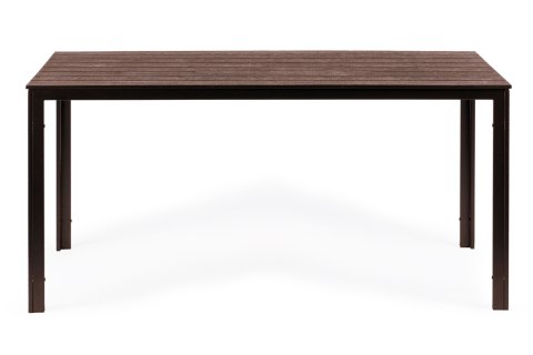 Stół Ogrodowy 6-Osobowy 156x78 Cm Polywood Meble Na Taras Brązowy Multigarden