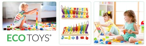 Zabawka Edukacyjna Liczydło Klocki Cyfry Ecotoys