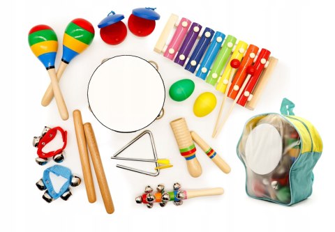 Zestaw Muzyczny 10 Instrumentów Dla Dzieci + Plecak Ecotoys