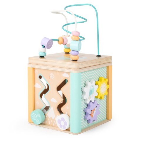 Drewniana Kostka Edukacyjna Sorter Mula Ecotoys