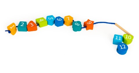 Drewniany Zegar Sorter Edukacyjny 3w1 Świecący Ecotoys