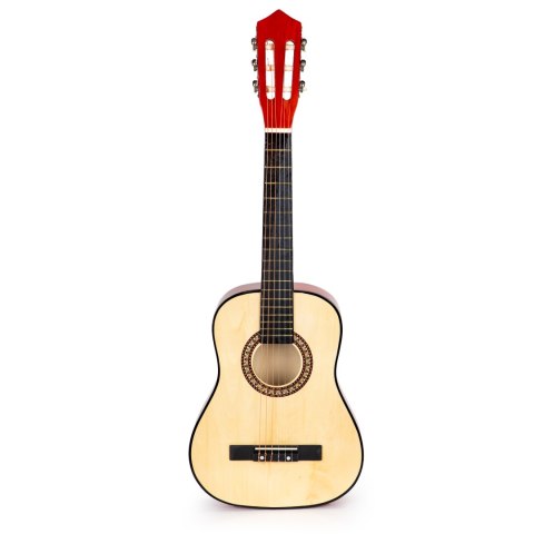 Gitara Dla Dzieci Duża Drewniana 6 Strun Ecotoys