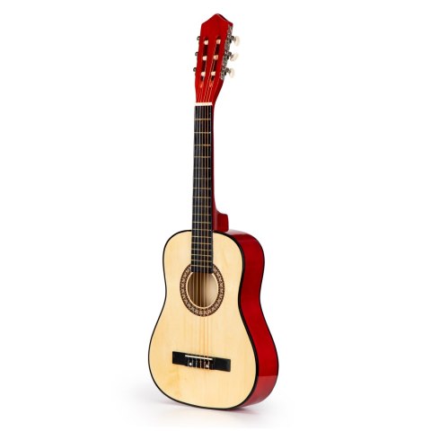 Gitara Dla Dzieci Duża Drewniana 6 Strun Ecotoys