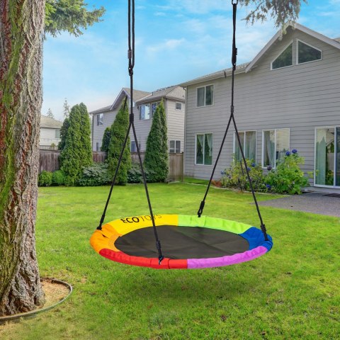 Huśtawka Ogrodowa Bocianie Gniazdo 100 Cm Kolorowa Ecotoys