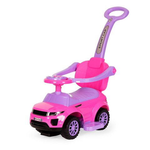Jeździk Chodzik Pchacz 3w1 Autko Super Car Różowy