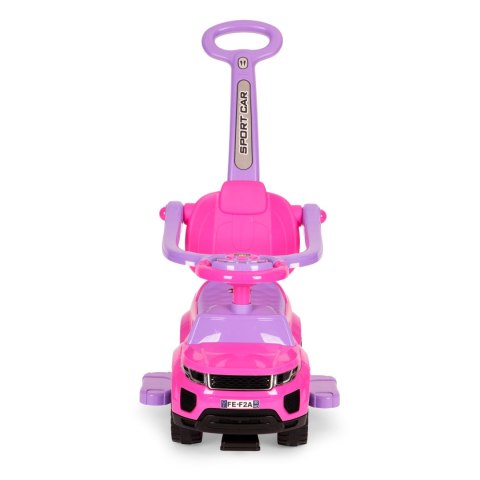 Jeździk Chodzik Pchacz 3w1 Autko Super Car Różowy