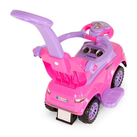 Jeździk Chodzik Pchacz 3w1 Autko Super Car Różowy