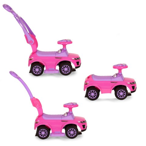 Jeździk Chodzik Pchacz 3w1 Autko Super Car Różowy