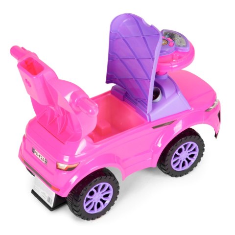 Jeździk Chodzik Pchacz 3w1 Autko Super Car Różowy