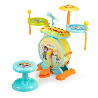Perkusja Organki 2w1 Mikrofon Karaoke Mp3 Led