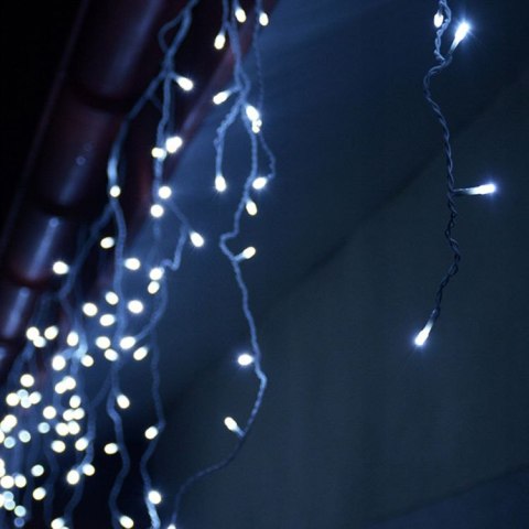 Sople Zewnętrzne Dekoracyjne Lampki Światełka 500 Led 19m Kurtyna