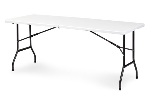 Stół Cateringowy 180 Cm Składany W Walizkę Biały Multigarden