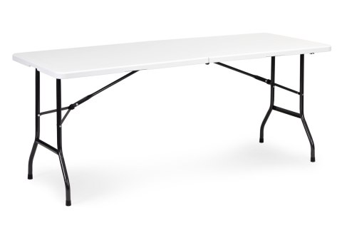 Stół Cateringowy 180 Cm Składany W Walizkę Biały Multigarden