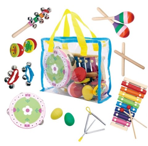 Zestaw Muzyczny 14 Instrumentów + Torba Ecotoys