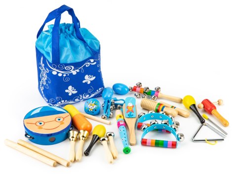 Zestaw Muzyczny 16 Instrumentów Dla Dzieci + Torba Ecotoys
