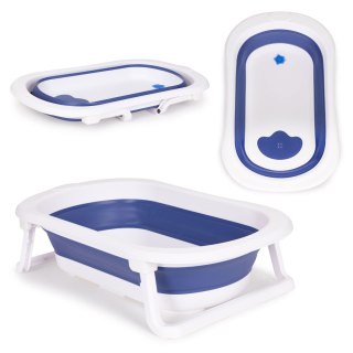 Wanienka Dla Dzieci Wanna Niebieska Składana Z Odpływem Ecotoys