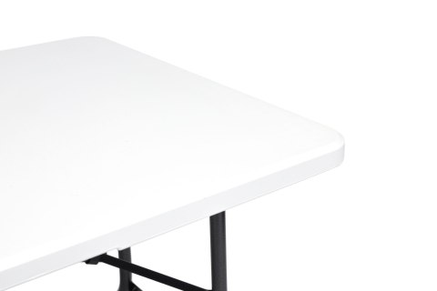 Zestaw Cateringowy Stół Bankietowy 180 Cm 2 Ławki Biały Multigarden