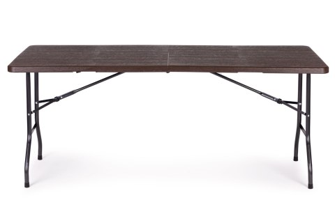 Zestaw Cateringowy Stół Bankietowy 180 Cm + 2 Ławki Brąz Multigarden