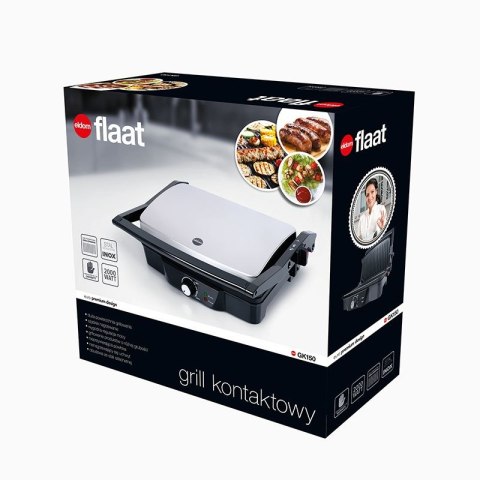 Grill Kontaktowy Gk150 Flaat Eldom Panini 2000w
