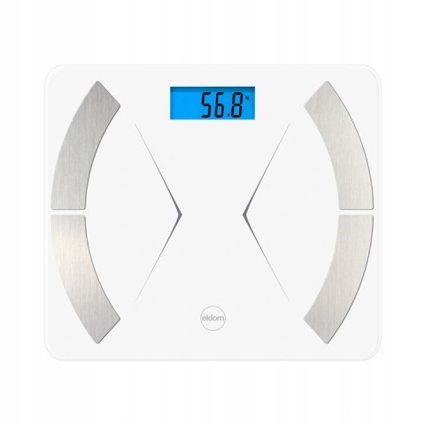 Inteligentna Waga Łazienkowa Bluetooth Eldom Two500 Biała