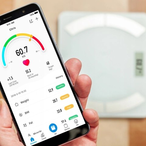 Inteligentna Waga Łazienkowa Bluetooth Eldom Two500 Biała