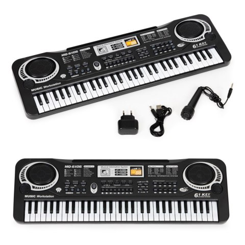 Keyboard Pianino Dla Dzieci Z Mikrofonem + Zasilacz