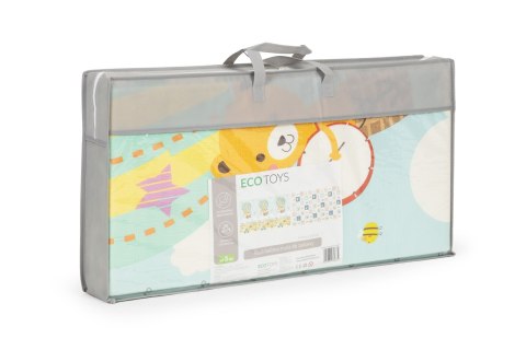 Mata Piankowa Edukacyjna Dwustronna Składana Duża Torba Ecotoys