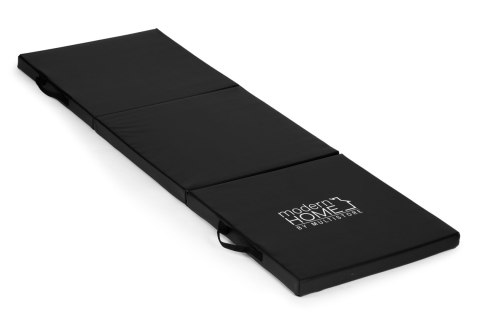 Materac Gimnastyczny Czarny Do Ćwiczeń Fitness 182x60 Cm