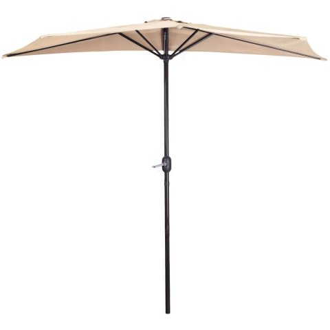 Parasol Ogrodowy Pół-Parasol Ścienny Na Taras 2,7 M Beżowy Multigarden