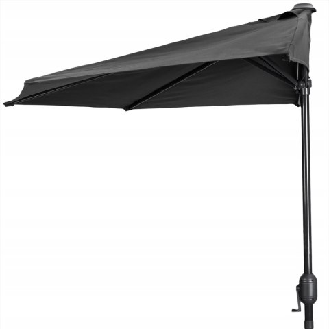 Parasol Ogrodowy Pół-Parasol Ścienny Na Taras 2,7 M Szary Multigarden