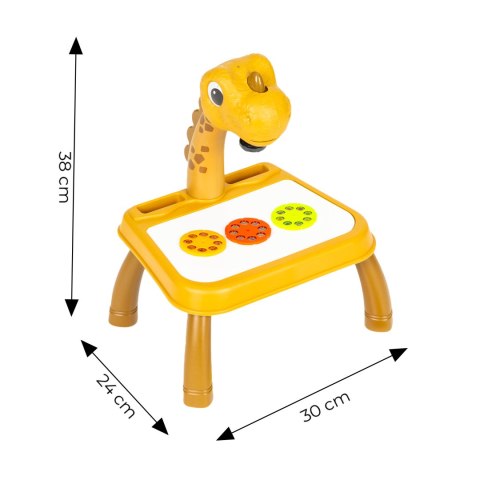 Projektor Tablica Do Rysowania Dinozaur 12 Flamastrów 24 Wzory