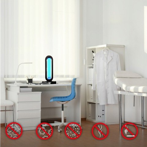 Przenośna Lampa Uv-C Sterylizacja Dezynfekcja 38w
