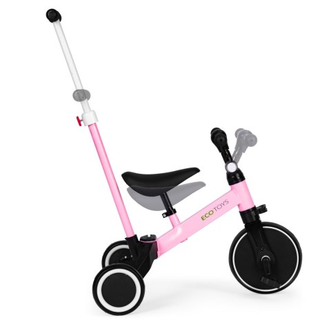 Rower Trójkołowy Biegowy 2w1 Rączka Do Prowadzenia Ecotoys