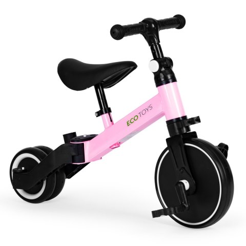 Rower Trójkołowy Biegowy 2w1 Rączka Do Prowadzenia Ecotoys
