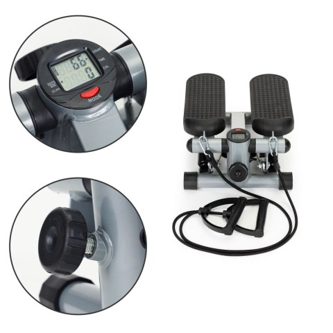 Stepper Z Ekspanderami Do Ćwiczeń Fitness Z Licznikiem Modernhome
