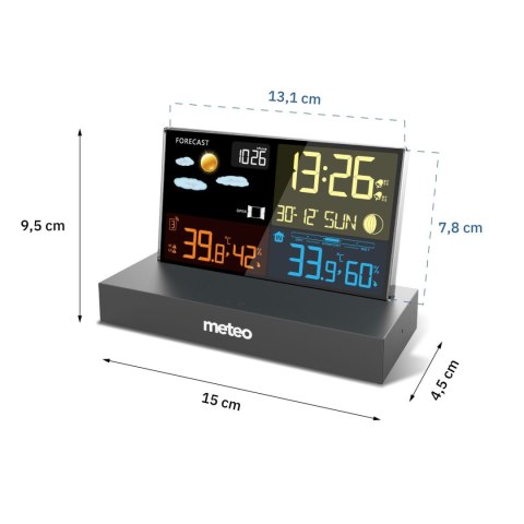 Stacja Pogodowa Meteo Sp110c Z Dcf Czarna