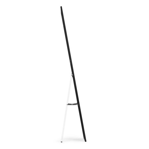 Duże Lustro Stojące 159 Cm Aluminium Czarna Rama Modernhome
