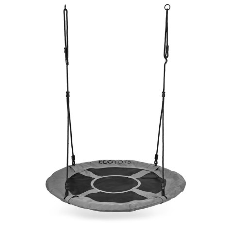 Huśtawka Ogrodowa Bocianie Gniazdo 100 Cm Szara Ecotoys