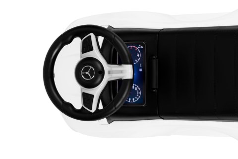 Jeździk Autko Mercedes C Class Interaktywna Kierownica Dźwięki Biały