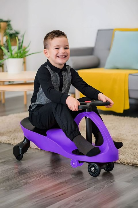 Jeździk Grawitacyjny Pojazd Dla Dzieci Koła Led Fioletowy Ecotoys