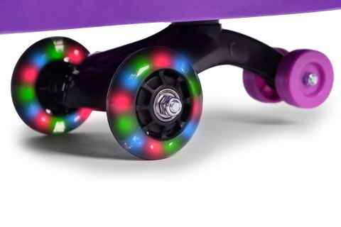 Jeździk Grawitacyjny Pojazd Dla Dzieci Koła Led Fioletowy Ecotoys