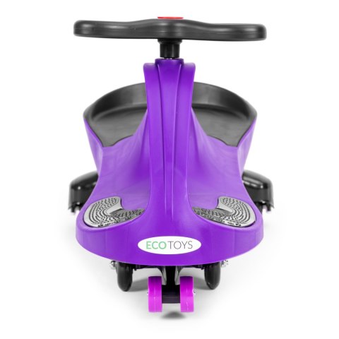 Jeździk Grawitacyjny Pojazd Dla Dzieci Koła Led Fioletowy Ecotoys